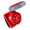 Ổ cắm cố định 5 cực 16A MPE MPN-4152 – IP67 bắt trên bảng điện xéo 1