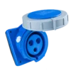 Ổ cắm cố định 3 cực 32A MPE MPN-4232 – IP67 bắt trên bảng điện xéo
