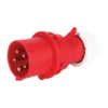 Phích cắm di động 5 cực 32A MPE MPN-025 – IP44 Có kẹp giữ dây 1