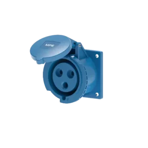 Ổ cắm cố định 3 cực 32A MPE MPN2-323 – IP44 Bắt trên bảng điện
