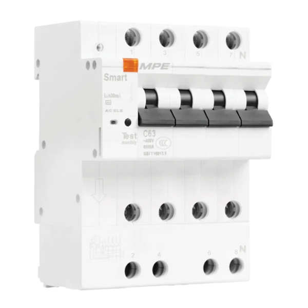 Thiết Bị Đóng Cắt Bảo Vệ Dòng Rò Thông Minh RCBOS-480/30 3