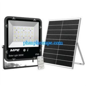 LED pha năng lượng mặt trời 300W MPE SFLD2-300V ánh sáng vàng