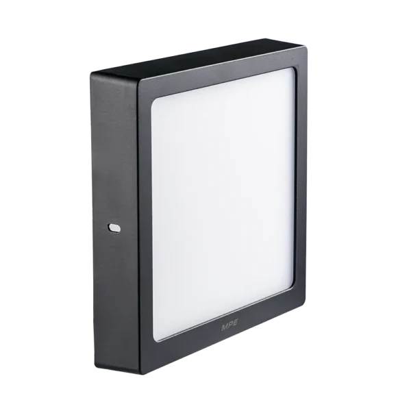 Led panel vuông ốp nổi 24W MPE SSPLB2-24/3C – Viền đen & 3 chế độ màu 3