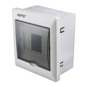 Tủ điện âm tường MPE TS-4 chứa MCB 2-4 cực đế sắt