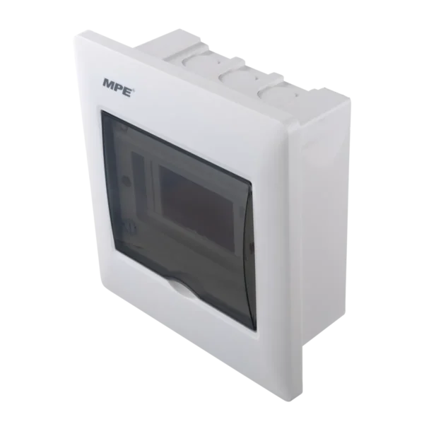 Tủ điện âm tường MPE TS-6/P chứa MCB 5-6 cực đế nhựa 3